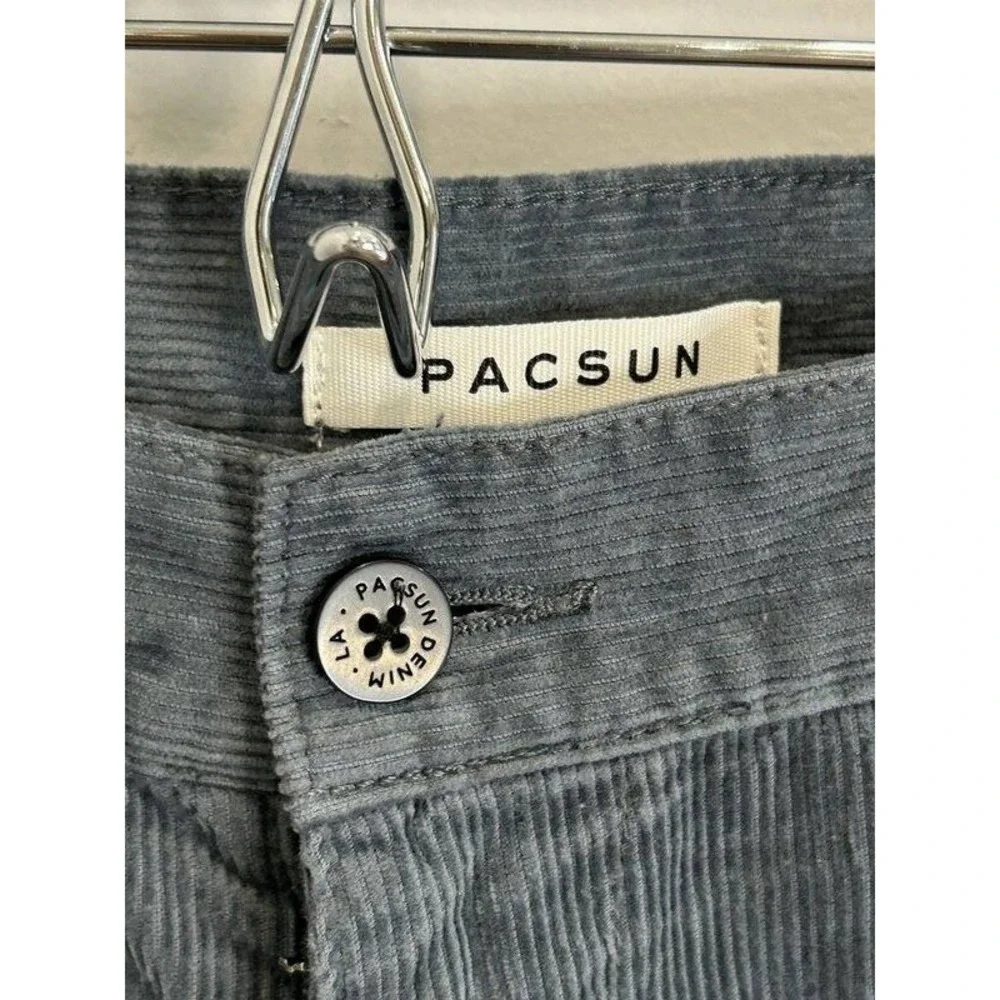 Pacsun Mens Straight Corduroy Pants Dusty Blue Size 30 x 32